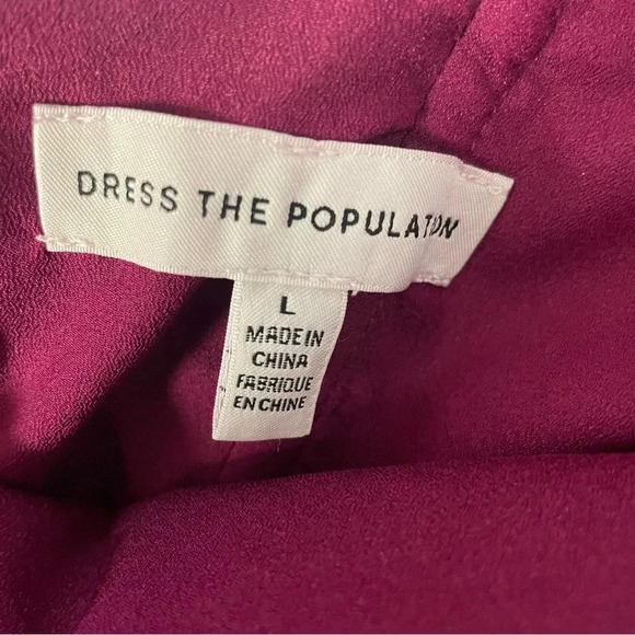 Dress the Population Louisa Butterfly Sleeve Cocktail Dress size large NEW - Picture 14 of 14